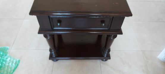 Ornate Wooden Night Stand