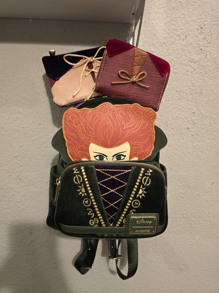 Hocus Pocus Loungefly Backpack, Wallet & Coin Purse