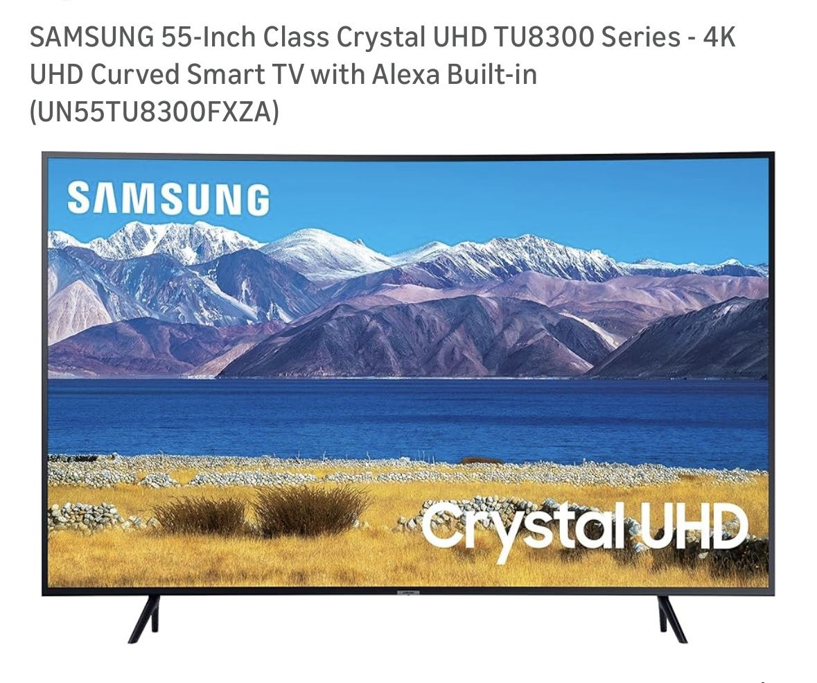 Samsung Curved Smart TV 55-Inch with Remote Controller