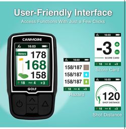 CANMORE HG200 Golf GPS - (Turquoise) Water Resistant - New