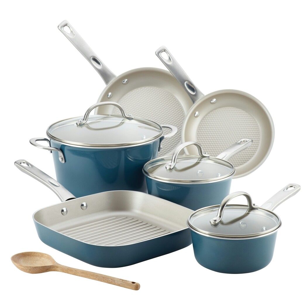 10-Piece Porcelain Enamel Cookware Set