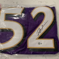 Baltimore Ravens Ray Lewis Autographed Jersey 
