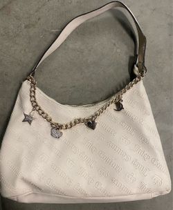 Juicy Couture Cream Logo Shoulder Bag