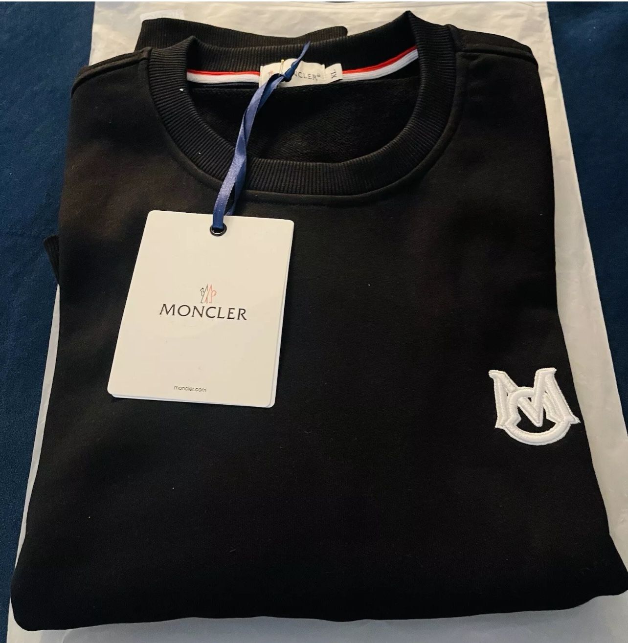 MONCLER Lettering Logo Sweatshirt L New