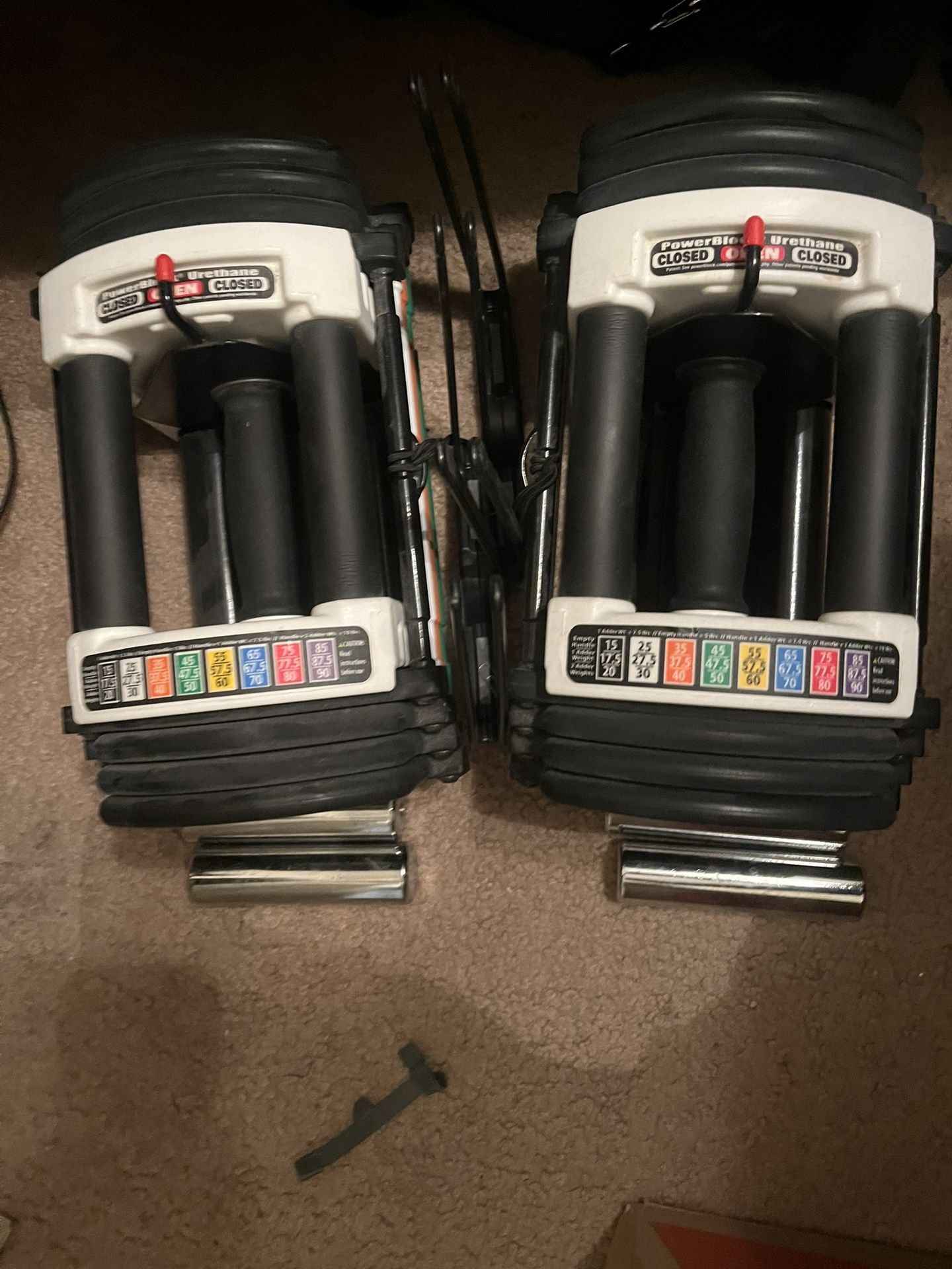 Powerblocks Adjustable Dumbells Plus Stand