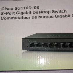 Cisco SG110D-08-NA 8 Port Gigabit Desktop Switch 