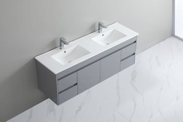 SALE ~ Modern Floating Bathroom Vanity - 60 inches