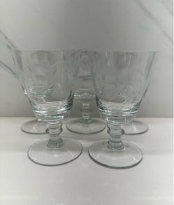 Crystal wine glasses