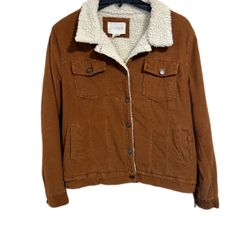 Brown Courdoroy Trucker Jacket