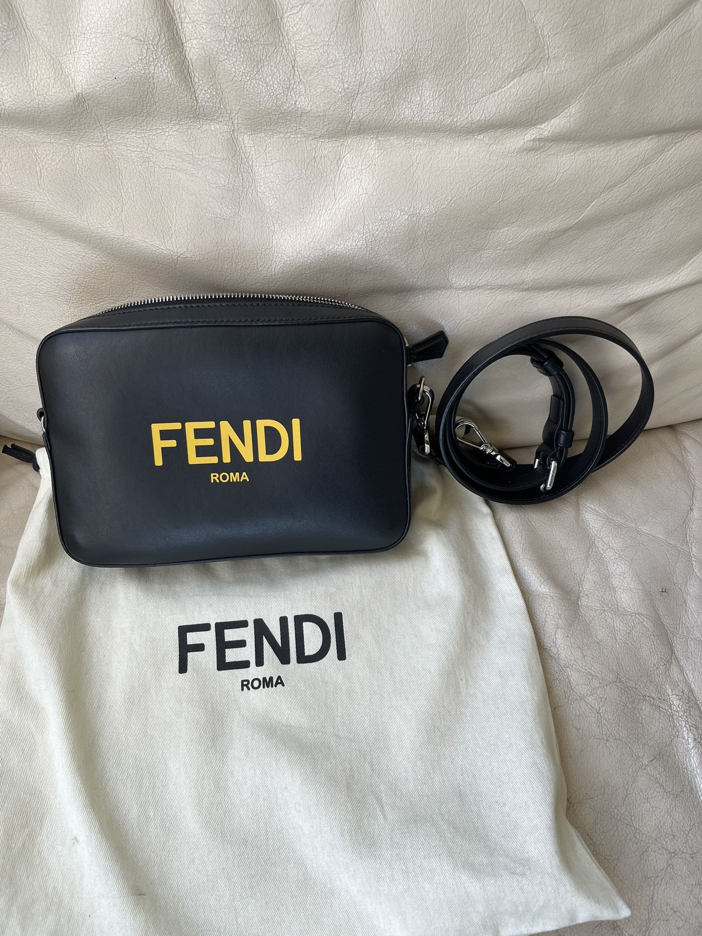 Fendi Roma Rare Holiday Camera Bag Calfskin Unisex