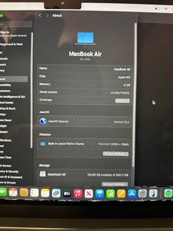 Apple MacBook Air M2 2022 13.6-inch