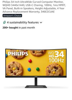 Philips 34 Inch UltraWide Curved Computer Monitor