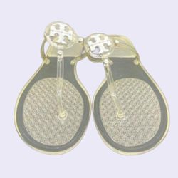 Tory Burch Mini Miller Flat Jelly Thong Sandals – Clear Transparent – Size 11
