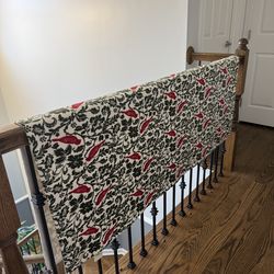 Bird Patterned Blanket / 50” X 60”
