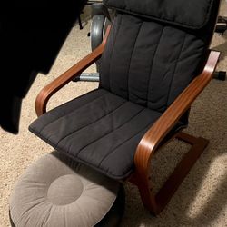 IKEA Chair And A Ottoman 