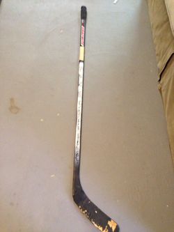 Signed hockey stick