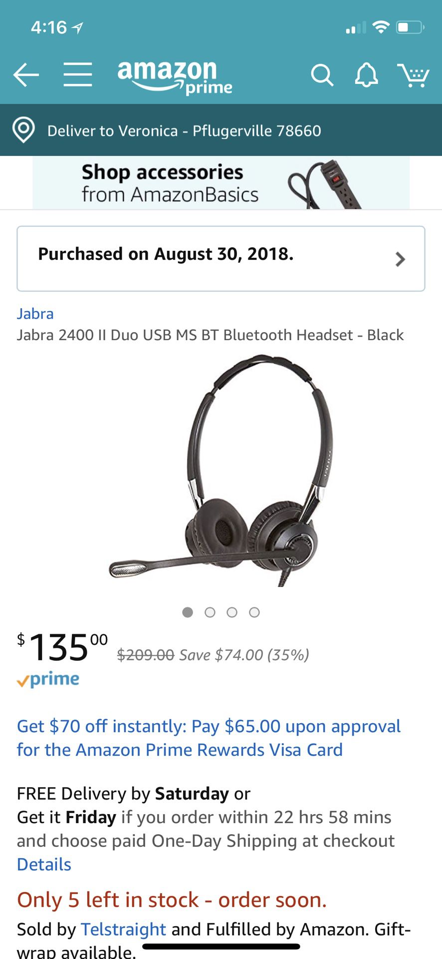 Jabra 2400 II Bluetooth headset