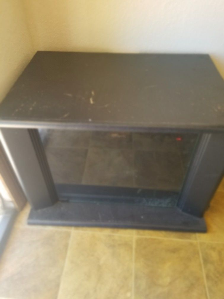 Used Black Glass TV Stand