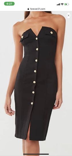 Black tube dress