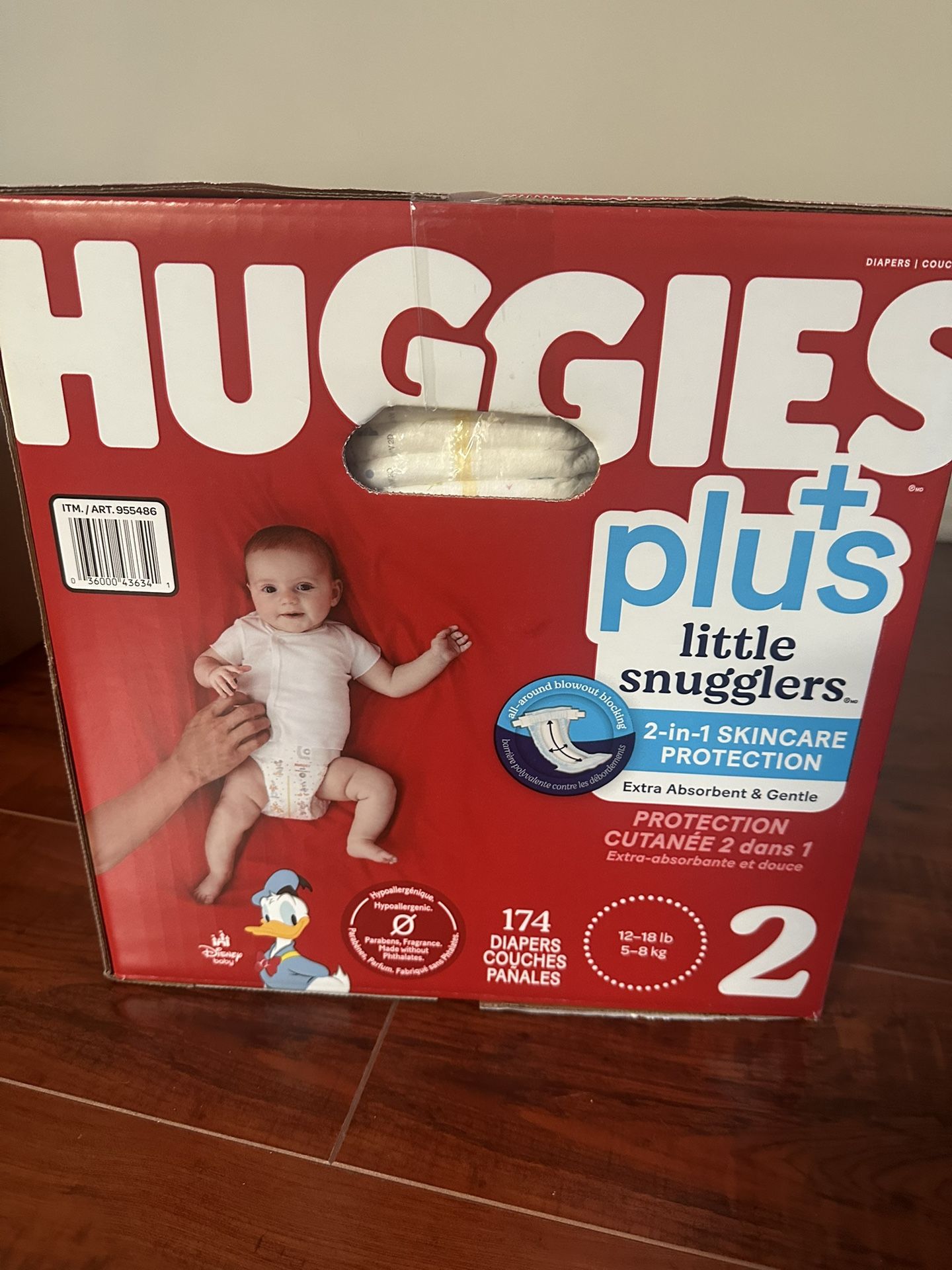 Huggies Plus Size 2 Little snugglers 174 Diapers