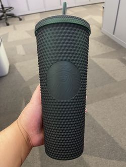 Dark Green Studded Starbucks Cup Tumbler BRAND NEW 
