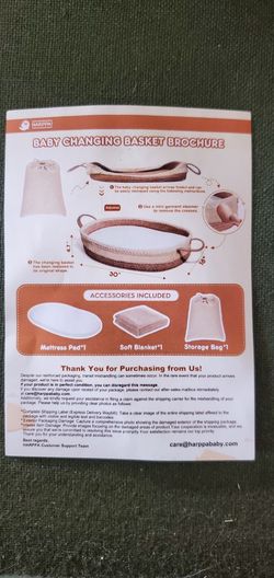 Baby Changing Basket Brochure