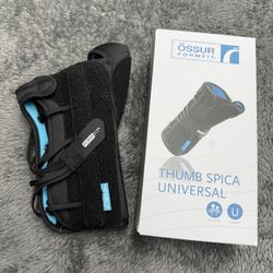 New Ossur Form Fit and Adjustable Universal Left Handed Wrist and Thumb Brace!