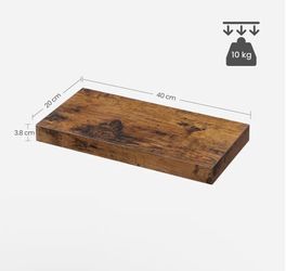 VASAGLE Floating Shelf Wall Shelf - Brown