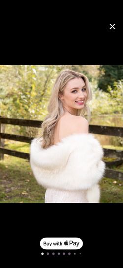 Ivory bridal shawl