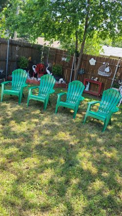 4 garden chairs
