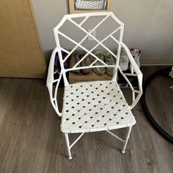 White Metal Chair 