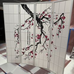 Japanese 4 Panel Screen Room Diveder