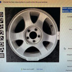 00 Ford Mustang 15” Oem Wheels