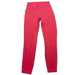 Lululemon Align Pant Leggings Women 6 Red Pink High Rise 25 Inseam