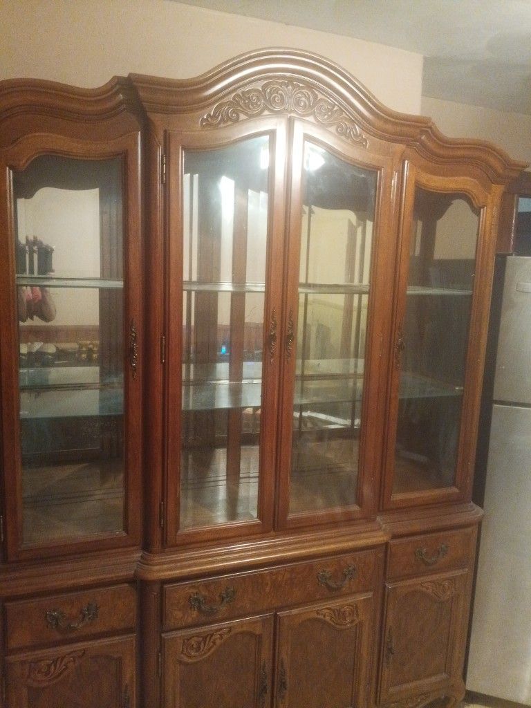 China Made Hutch Good Shape No Scratches No Dents No Broken Glass