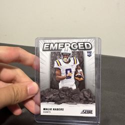 Malik Nabers Rookie Emerged 2024 Panini Score Football