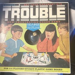 Vintage trouble Game Like New Complete $15 Cash.Antique Picture Frame Stand $6  