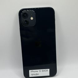 iPhone 12 64GB Black – 79% Battery Health | Unlocked | $190 (Weekly Deal)