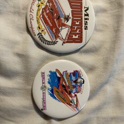 Vintage Boat Racing Budweiser Buttons