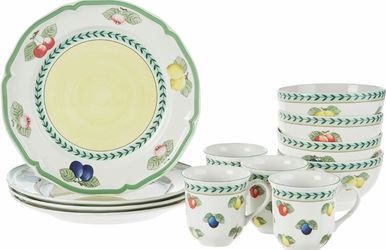Villeroy & Boch French Garden Fleurence 12-Piece Dinnerware Set