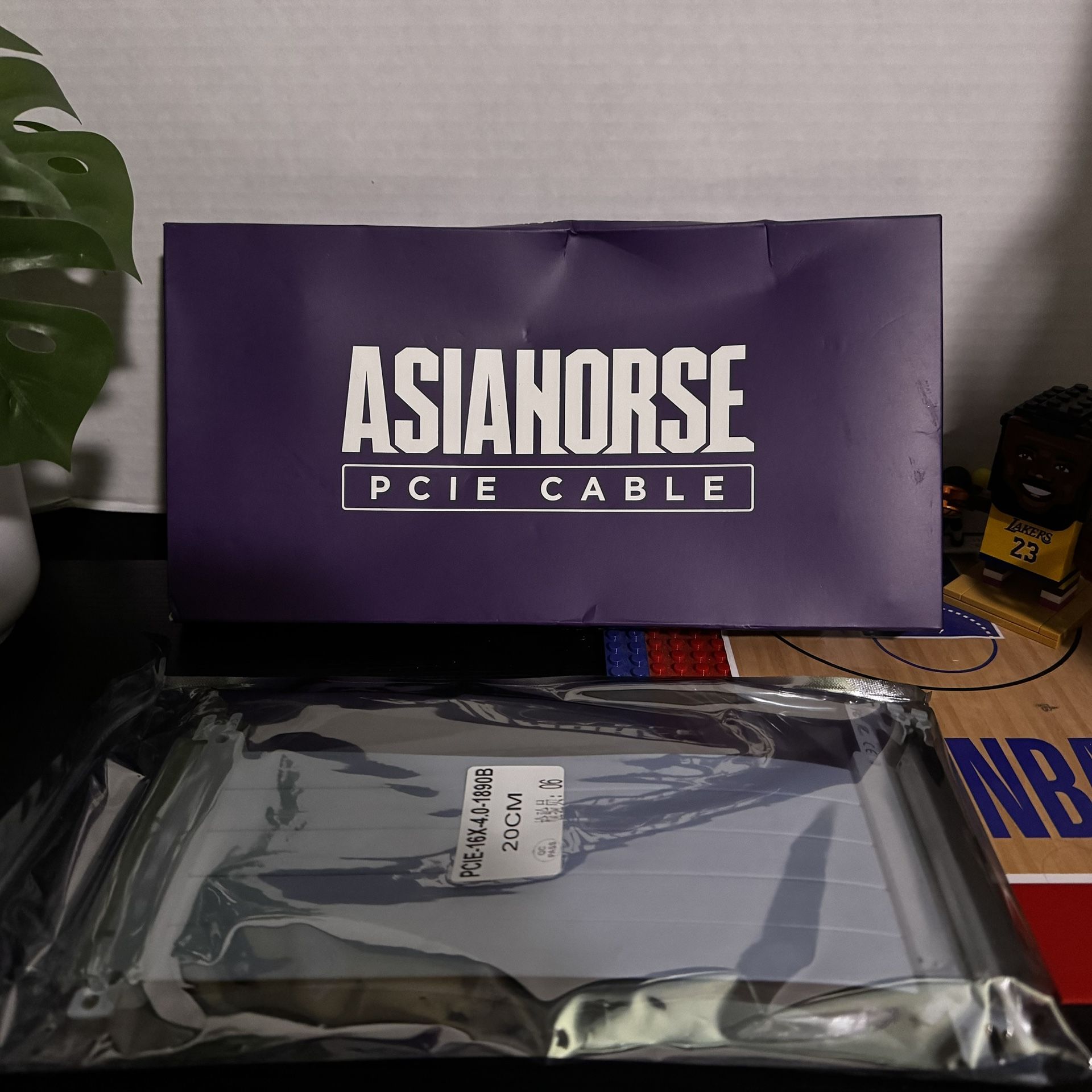 AsiaHorse PCI-E 4.0 Riser Cable, PCIe 4.0 16x 20 cm High Speed Flexible GPU Riser Cable