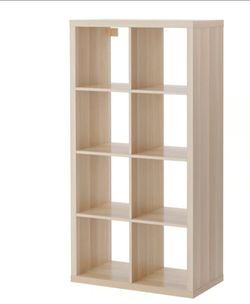 Kallax 4X2 shelf birch color used