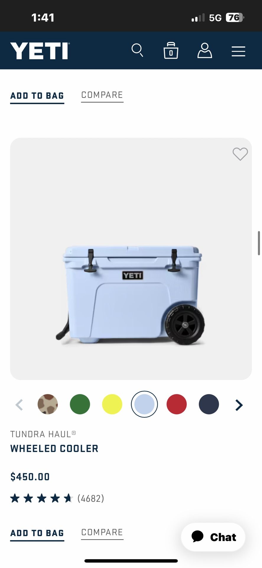 Yeti Tundra Cooler