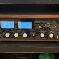 Macintosh Amps W/ Wooden Case