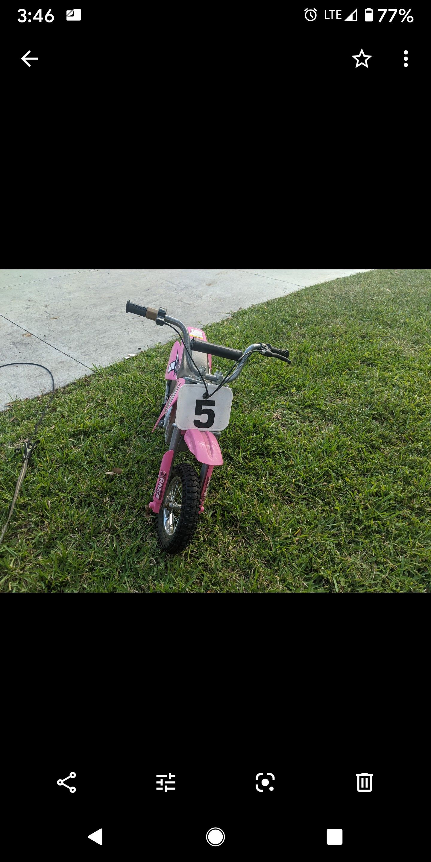 Razor dirt bike