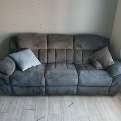 Double recliner couch.