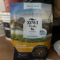 Ziwi kibble food, comes with another bag half full for free