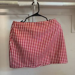 Burnt Orange Mini Skirt