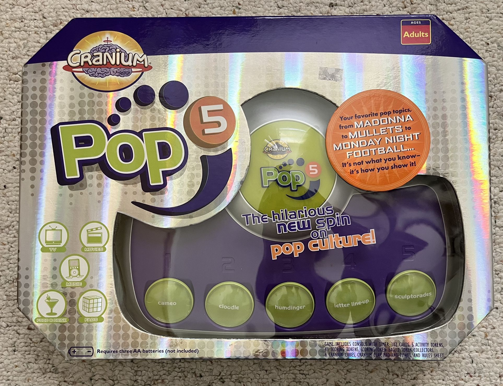 Cranium Pop 5 Game for Adults - NEW & SEALED