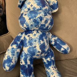 LV Blue Teddy Bear 